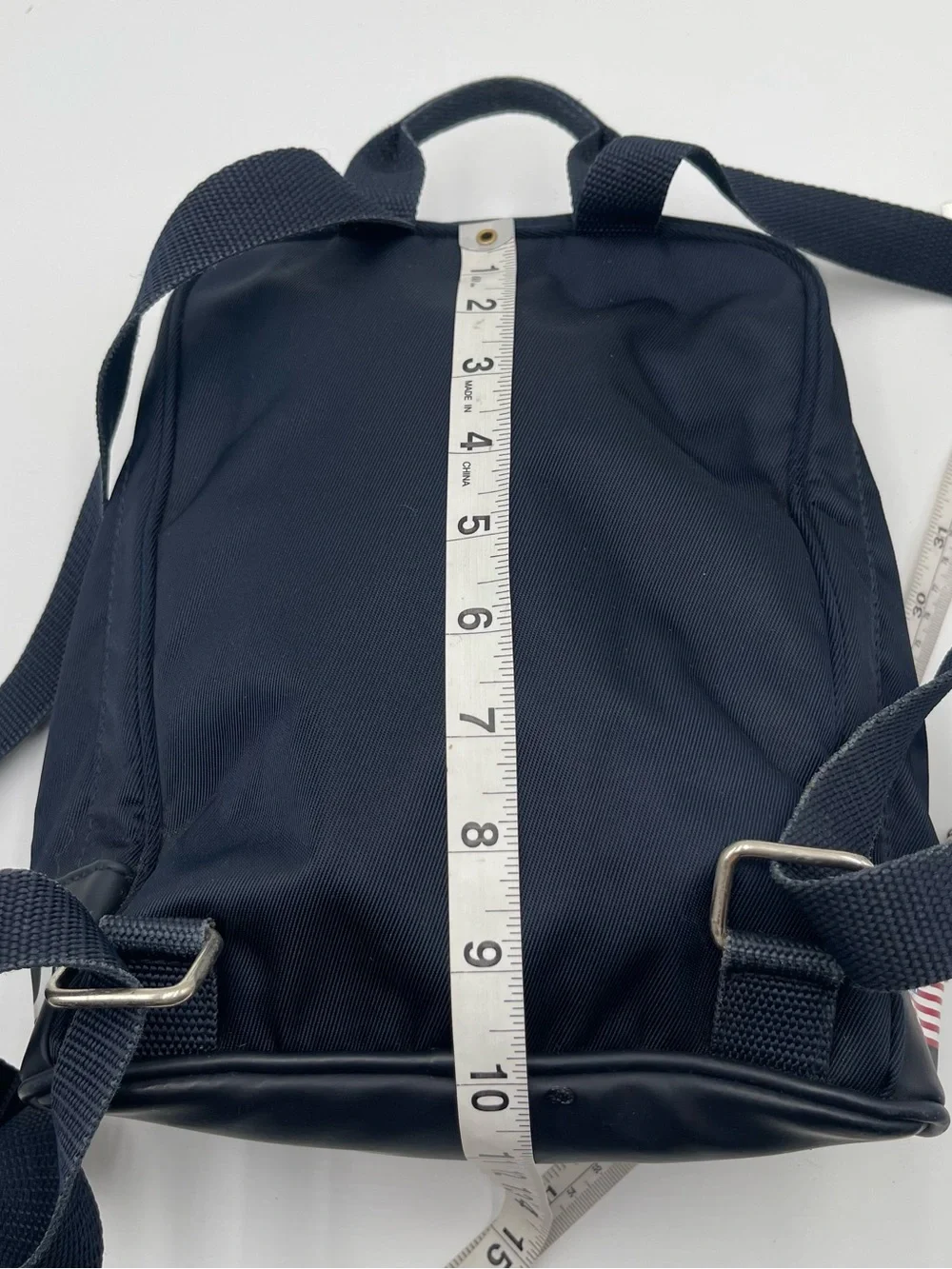 Vintage 90s Polo Sport Ralph Lauren Small Mini Backpack Navy Logo Preppy USA